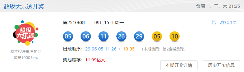 普陀、浦东购彩者中大乐透第25106期大乐透基础一等奖 普陀、浦东购彩者中大乐透第25106期大乐透基础一等奖
